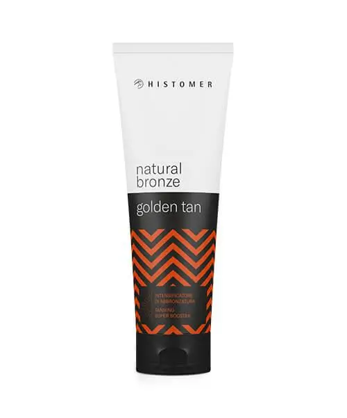 Histan Natural Bronze Golden Tan | Monderme - Exclusive Beauty Brands Histan Natural Bronze Golden Tan 250ml bottle, moisturizing bronzing cream for radiant, sun-kissed skin.